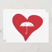 vrijgezellenfeest Heart Kaart (Voorkant / Achterkant)