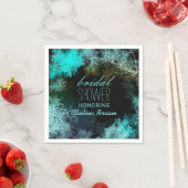 Vrijgezellenfeest Heavenly Forest Turquoise Servet (Insitu)