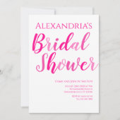 Vrijgezellenfeest Heet Roze Modern Party Kaart (Voorkant)