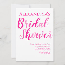 Vrijgezellenfeest Heet Roze Modern Party Kaart