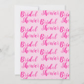 Vrijgezellenfeest Heet Roze Modern Party Kaart (Achterkant)