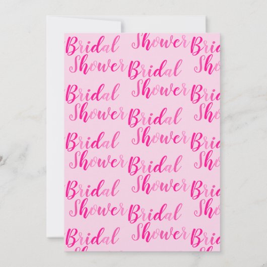 Vrijgezellenfeest Heet Roze Modern Party Kaart (Achterkant)