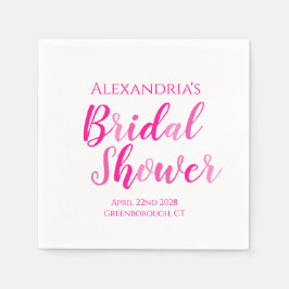 Vrijgezellenfeest Heet Roze Modern Party Servet