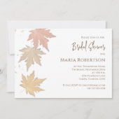 Vrijgezellenfeest herfst bladeren botanische olie kaart (Voorkant)