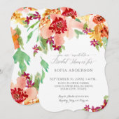  Vrijgezellenfeest Herfst Bloemen Moderne Waterver Kaart (Voorkant / Achterkant)