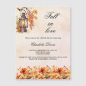 Vrijgezellenfeest herfst in liefde bloemetjes sina magnetische uitnodiging (Voorkant)