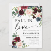 Vrijgezellenfeest Herfst in Liefde Boho Bourgondië Kaart (Voorkant)