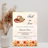 Vrijgezellenfeest herfst in liefde florals sinaasa uitnodiging briefkaart