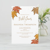 Vrijgezellenfeest herfst olievlek eenvoudig kaart (Staand voorkant)