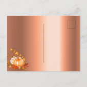 Vrijgezellenfeest herfst uit liefde koperen uitnod briefkaart (Achterkant)