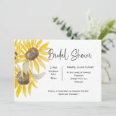 Vrijgezellenfeest Herfst Zonnebloem Uitnodiging (Staand voorkant)