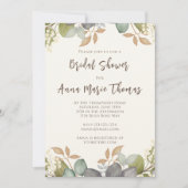 Vrijgezellenfeest herfstbruinwoestering kaart (Voorkant)