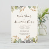 Vrijgezellenfeest herfstbruinwoestering kaart (Staand voorkant)