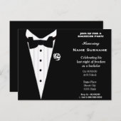 Vrijgezellenfeest, herfstfeest, bruidegom douche.. uitnodiging briefkaart (Voorkant / Achterkant)