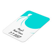 Vrijgezellenfeest Herinnering of Keepsake Magnet Magneet (Linkerzijde)