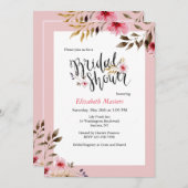 vrijgezellenfeest Hibiscus Uitnodiging (Voorkant / Achterkant)