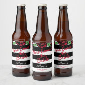 Vrijgezellenfeest, hier komt de Bride. Bier Etiket (Flessen)