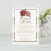 vrijgezellenfeest - Hier komt de Bride - 🌹 🌹 🌹  Kaart (Staand voorkant)