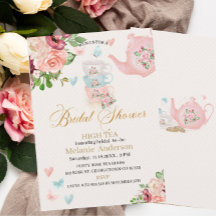 Vrijgezellenfeest high tea Uitnodiging