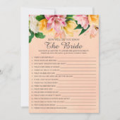 Vrijgezellenfeest hoe goed ken je het spel? kaart (Voorkant)