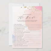 Vrijgezellenfeest hoe goed ken je het spel? kaart (Voorkant)