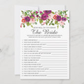 Vrijgezellenfeest hoe goed ken je het spel? kaart (Voorkant)