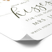 Vrijgezellenfeest Hoeveel Kisses Game White Greene Poster (Hoek)