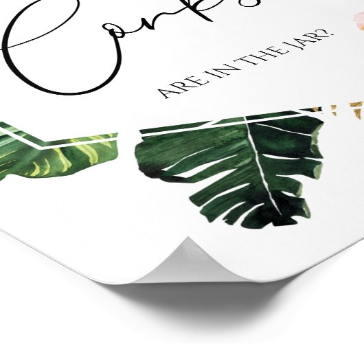 Vrijgezellenfeest hoeveel kurken gissen spel teken poster (Hoek)