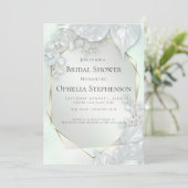 VRIJGEZELLENFEEST | Honeydew Green Pearl Shimmer Kaart (Staand voorkant)