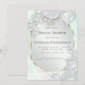 VRIJGEZELLENFEEST | Honeydew Green Pearl Shimmer Kaart (Voorkant / Achterkant)