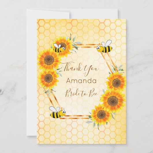 Vrijgezellenfeest honingraat bloemkool bedankt! kaart (Voorkant)