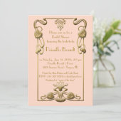 Vrijgezellenfeest Honoring, geweldige Gatsby-stijl Kaart (Staand voorkant)