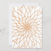 Vrijgezellenfeest Honoring, Monet's Dahlia stijl,  Kaart (Achterkant)