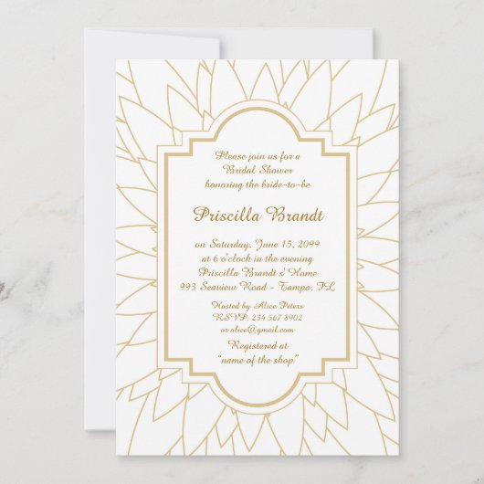 Vrijgezellenfeest Honoring, Monet's Dahlia stijl,  Kaart (Voorkant)