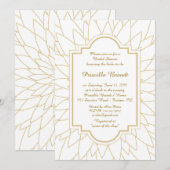 Vrijgezellenfeest Honoring, Monet's Dahlia stijl,  Kaart (Voorkant / Achterkant)