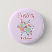 Vrijgezellenfeest Hostess Ronde Button 5,7 Cm (Voorkant)