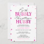 Vrijgezellenfeest Hot Pink Confetti Invitations Kaart (Voorkant)