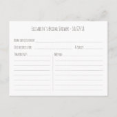 Vrijgezellenfeest Hout Floral String Lights Recipe Uitnodiging Briefkaart