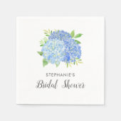 Vrijgezellenfeest Hydrangea Blue Floral Servet (Voorkant)