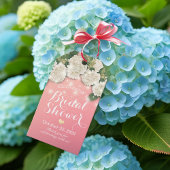 Vrijgezellenfeest Hydrangea Flowers String Lights Cadeaulabel