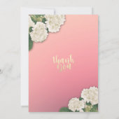 Vrijgezellenfeest Hydrangea Flowers String Lights  Kaart (Achterkant)