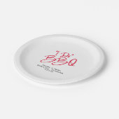 Vrijgezellenfeest I Do BBQ Papieren Bordje (Gekanteld)