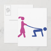 vrijgezellenfeest icoon uitnodiging briefkaart (Voorkant / Achterkant)