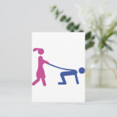 vrijgezellenfeest icoon uitnodiging briefkaart (Staand voorkant)