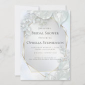 VRIJGEZELLENFEEST | Icy Blue Pearl Shimmer Kaart (Voorkant)