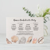 vrijgezellenfeest IJerroute Shells Ocean Beach Wed Kaart (Staand voorkant)
