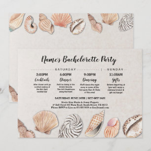 vrijgezellenfeest IJerroute Shells Ocean Beach Wed Kaart