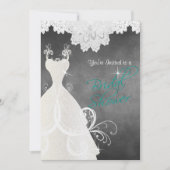 Vrijgezellenfeest in Chalkboard en Kant Kaart (Voorkant)