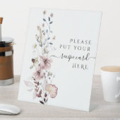 Vrijgezellenfeest in de natuur reclamebord met voetstuk (Insitu)