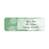 Vrijgezellenfeest in een Mint Groen en Wit Etiket (Voorkant)